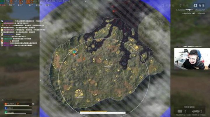 我在斗鱼看pigff直播绝地求生