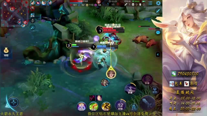 【2020-12-01 19点场】老杨宠溺小咩咩：国服嫦娥巅峰赛细节教学