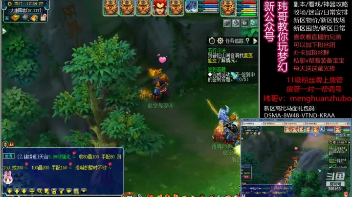 【2020-12-02 12点场】玮哥爱梦幻：新区养成347天~送攻略~高性价比选择
