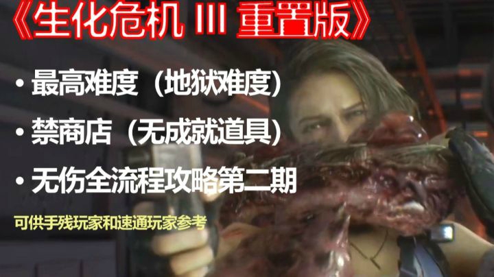 【子御】妹纸玩家《生化危机3重置版》最高难度（地狱难度）