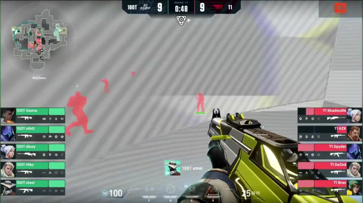 【VALORANT First Strike】100T vs T1 全场比赛高光时刻