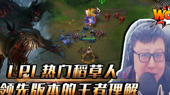 LPL热门稻草人，看大鹌鹑领先版本的王者理解！