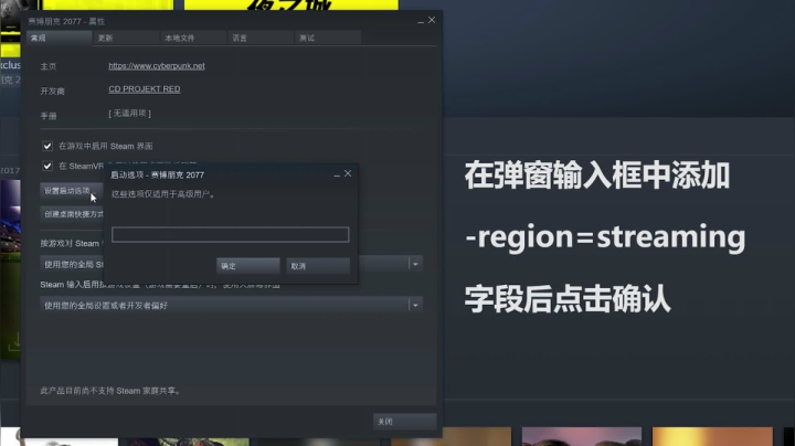 【steam平台】赛博朋克2077直播模式使用规范