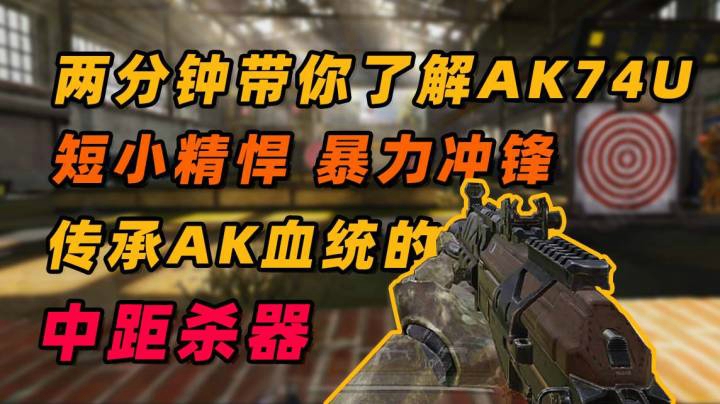 #两分钟带你了解AK74U#短小精悍的中距杀器