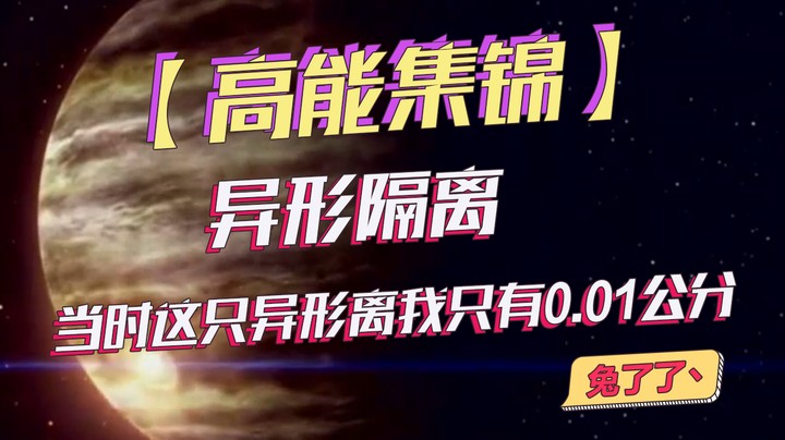 【兔了了高能集锦】异形隔离  当时这只异形离我只有0.01公分