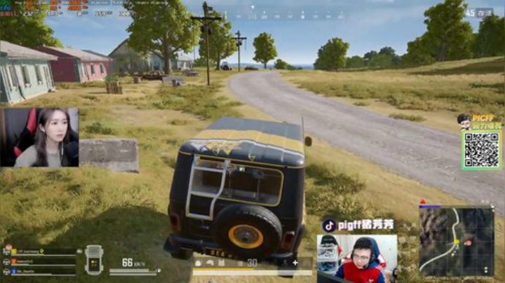 我在斗鱼看pigff直播绝地求生