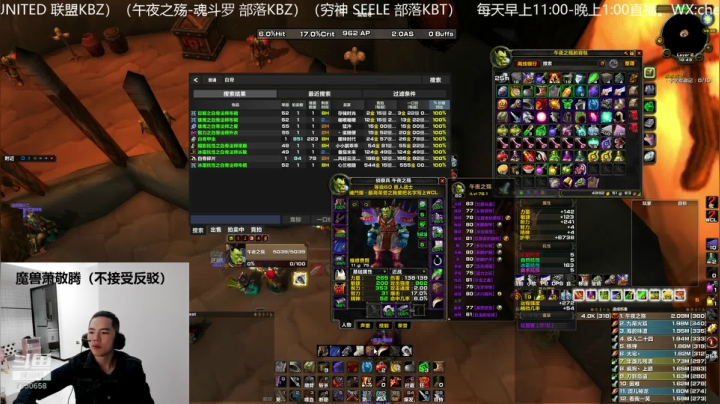 【2020-12-12 18点场】魔兽李佳琦：NAXX狂暴战输出第一视角