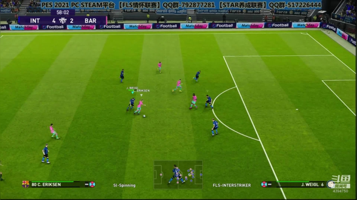 PES2021 STAR联赛第2赛季 国际米兰VS巴塞罗那