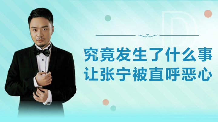 究竟发生了什么事？让张宁被直呼恶心
