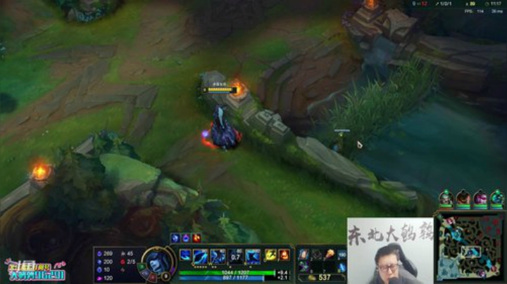 我在斗鱼看东北大鹌鹑直播英雄联盟