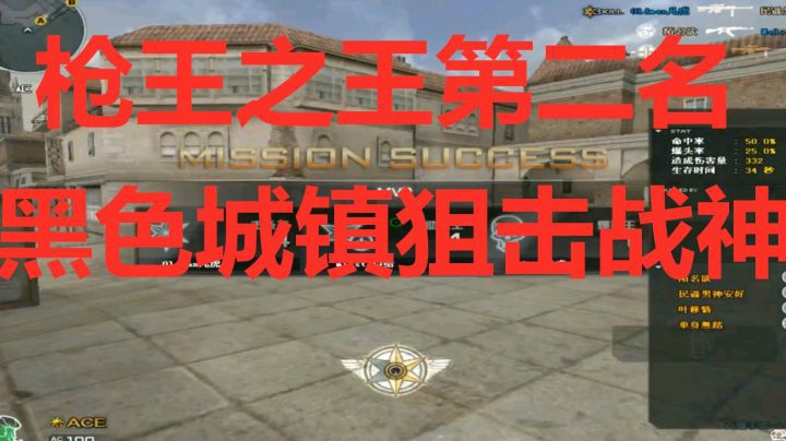 CF华中枪王之王第2名mr有点准黑色毁灭屠戮