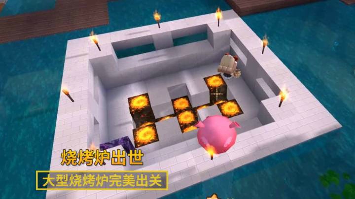迷你世界143：期盼已久的烧烤炉做好了，改天请贤弟过来吃烧烤！