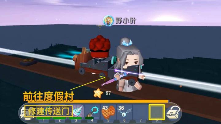 迷你世界175：为了旅游方便，我和贤弟准备在度假村建一个传送门