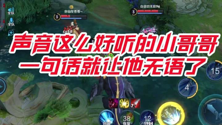 【伽罗王】声音这么好听的小哥哥，一句话就让他无语了？