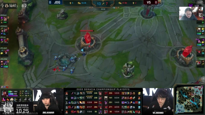 【2020-12-25 13点场】教练JoKer：OB解说德杯V5对JDG