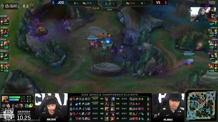 【2020-12-25 15点场】教练JoKer：OB解说德杯V5对JDG