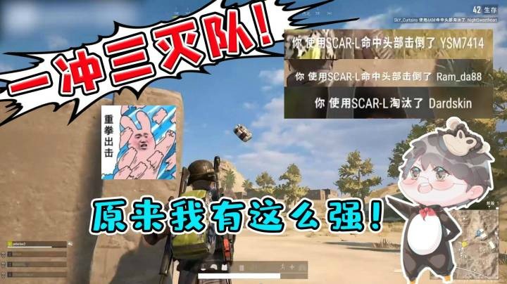 【仙某某】全队只剩仙某某一人，力挽狂澜一冲三灭了敌人队伍！