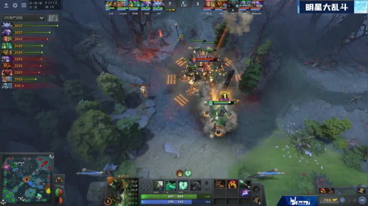 斗鱼DOTA2 冬季狂欢节 明星大乱斗 第二场 12.28