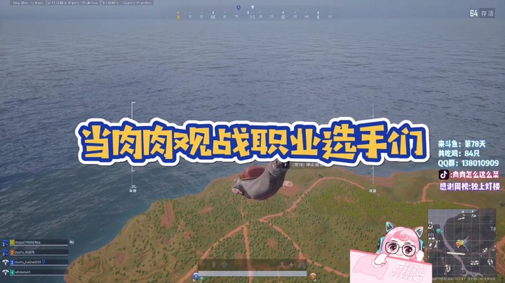 当肉肉观战职业选手们