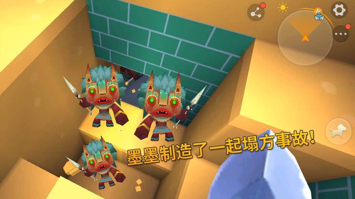 迷你世界极限生存37：墨墨制造了一起塌方事故，压死了1群野怪