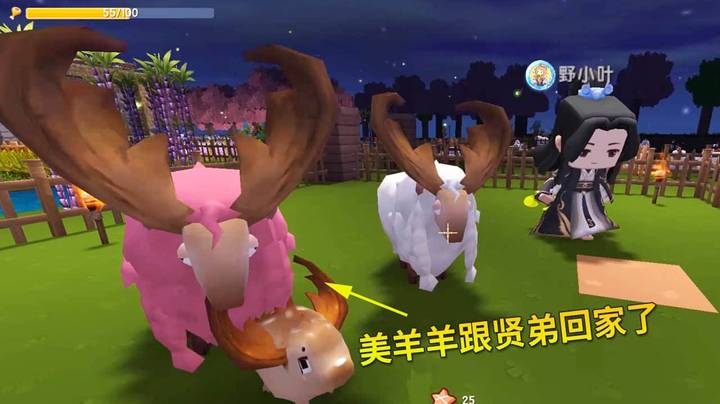 迷你世界极限番外篇10：我和贤弟花了2天时间，才将美羊羊带回家