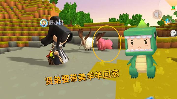 迷你世界极限番外篇9：我发现1只“美羊羊”，贤弟准备将它带回家