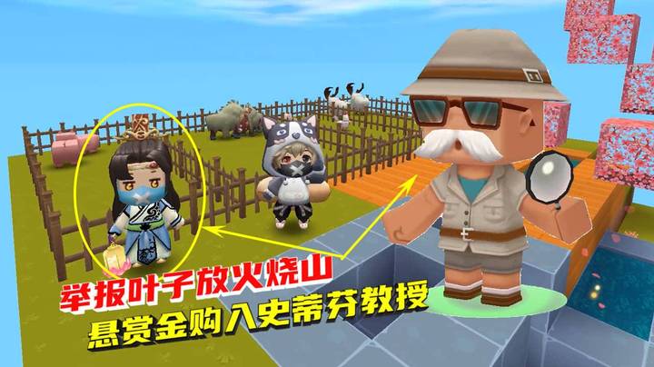 空岛生存14：叶子放火烧山墨墨大义灭亲，拿到赏金购入史蒂芬教授