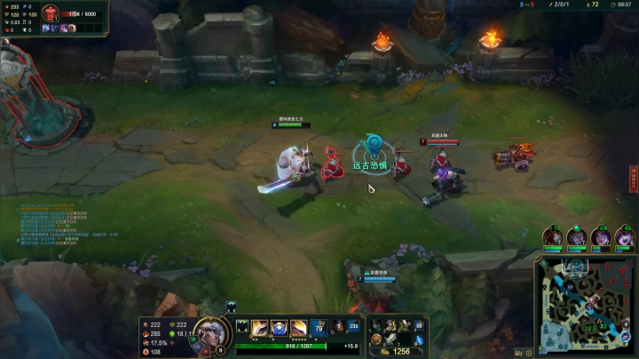 1.4上单盖伦vs武器22杀