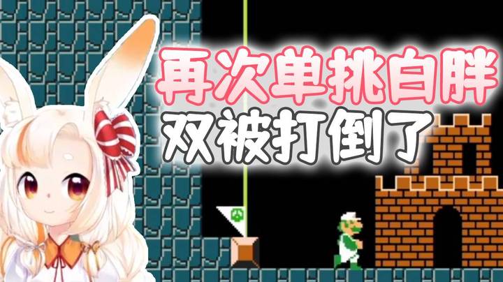 【马里奥制造2】再次单挑白胖，双被打倒了