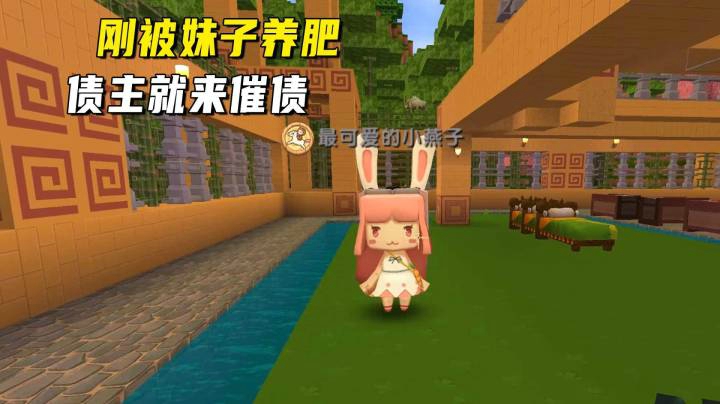 迷你世界荒岛二季70：刚被妹子养肥债主就来催债！跑路还是打工