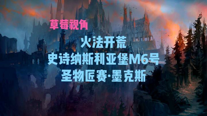 【小草莓】火法视角 开荒史诗纳斯里亚堡 M6 圣物匠赛·墨克斯 火法工具人搬炸弹