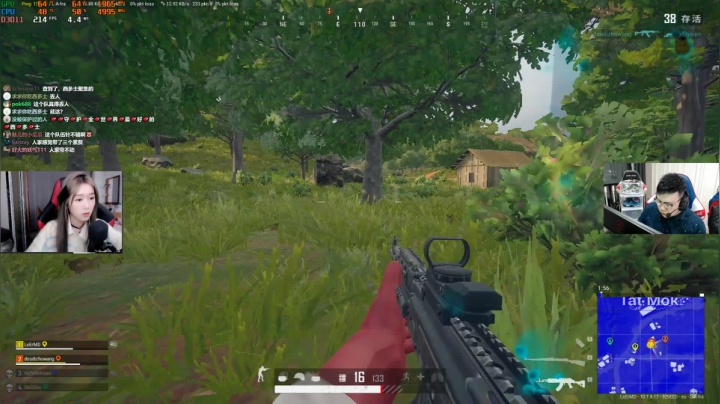 我在斗鱼看pigff直播绝地求生