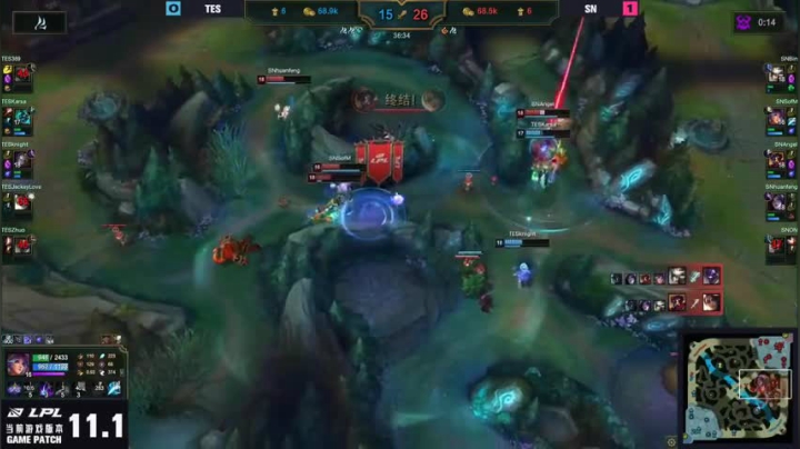 【TES vs SN 第二局】 SN拿下比赛