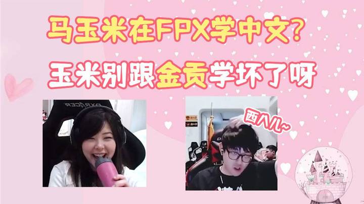 马玉米在FPX学中文？玉米别跟金贡学坏了呀！