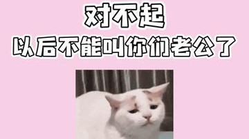 对不起，以后不能叫你们老公了
