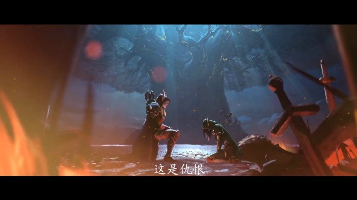 【战争使者-希尔瓦娜斯】8.0希女王下令烧树动画！战争使者第二部 英文语音 中文字幕