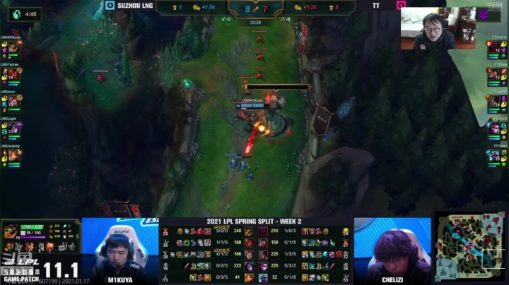 【2021-01-17 17点场】教练JoKer：17点OB解说 LNG TT WE IG