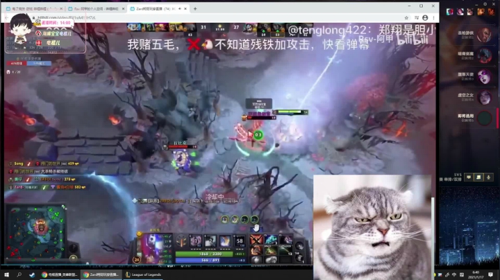 我在斗鱼看电棍直播英雄联盟