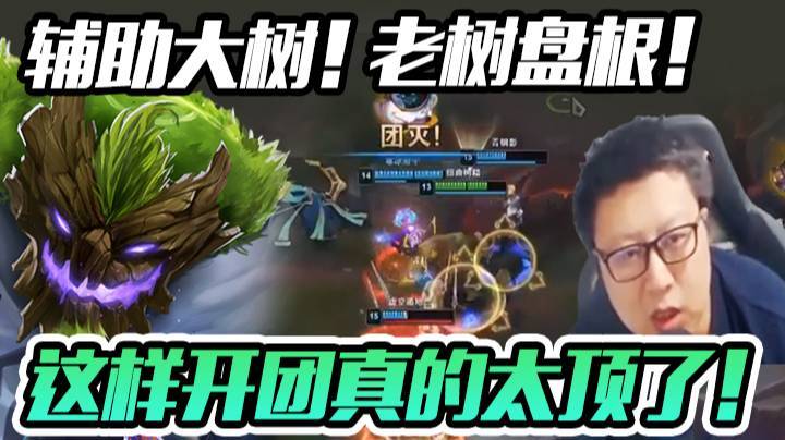 【鼎级大鹌鹑】辅助大树！老树盘根！这样开团真的太顶了！