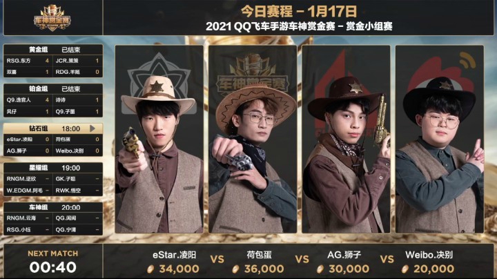 2021QQ飞车手游车神赏金赛-小组赛第三日-钻石组