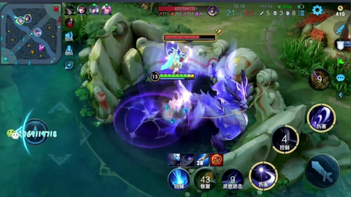 【2021-01-17 23点场】右手手丶：带粉上荣耀 国服露娜从不断大