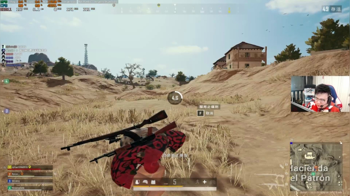 我在斗鱼看pigff直播绝地求生