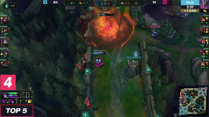 #2021LPL#春季赛22日TOP5