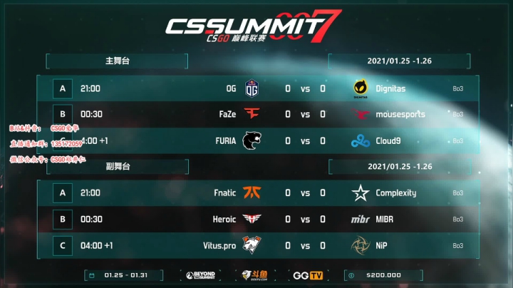 【2021-01-25 20点场】CSGO解说爱华：【爱华】别墅杯 FNC vs COL