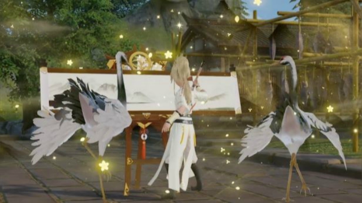 剑网3九周年同人大赛 特效挂件白琼卷藏全体型展示