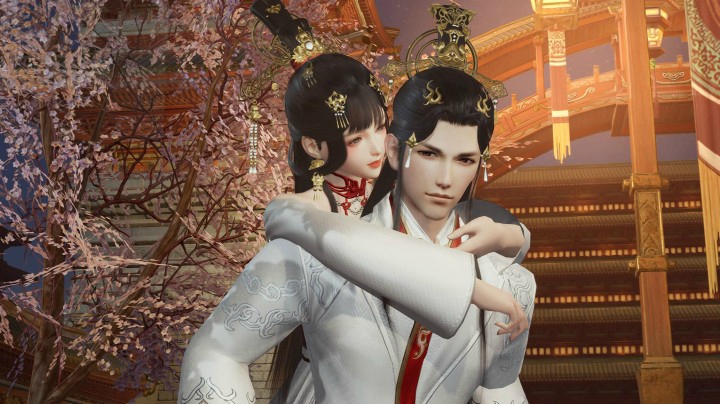 还能这么玩？剑网3礼盒晴岚绘全体型背人互动展示