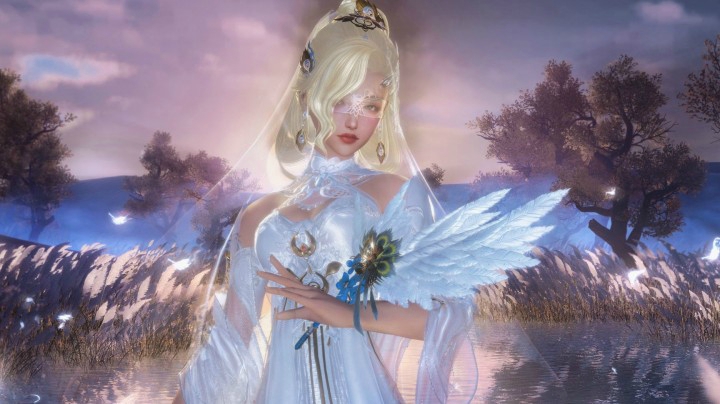 丝光半透材质升级！剑网3同人嘉年华人气外装“菩提禅音”首曝