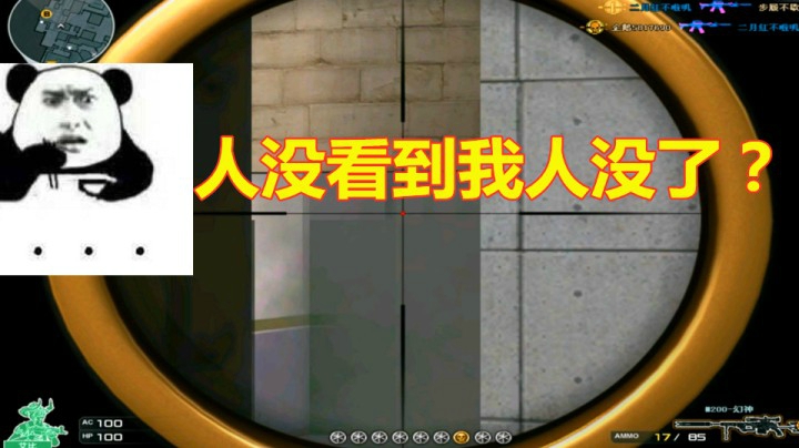 CF世界冠军的狙击有多恐怖！人没看到我人没了