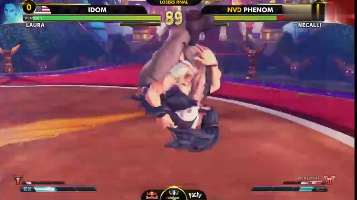 街霸5：卡普空杯败者组决赛，挪威哥拿出内卡利迎战IDOM劳拉