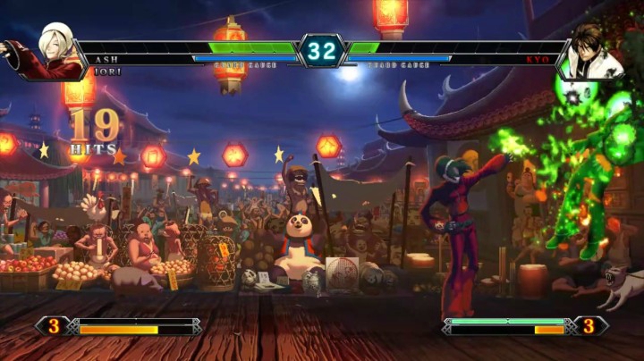 《拳皇KOF13》安叶大佬阿修及金家潘的网战精彩瞬间